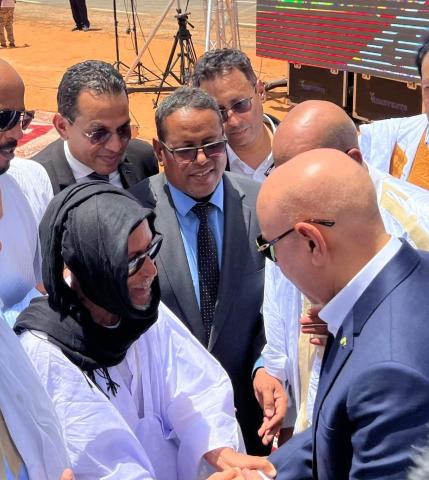 الشيخ اباه عبد الله يستقبل الرئيس الغزواني