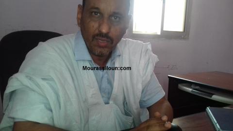 الدكتور عبد السلام ولد حرمه خلال حديثه لمرسلون قبل قليل في مكتبه بمقر حزب الصواب