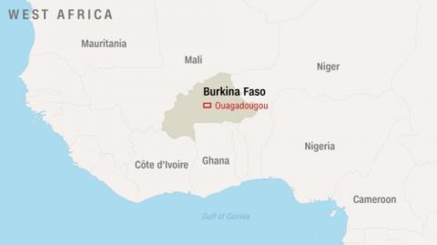 خريطة بوكينا فاسو
