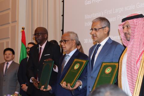 توقيع اتفاقيات إنشاء أول محطة كهربائية تعمل بالغاز بقدرة 230 ميغاوات في موريتانيا