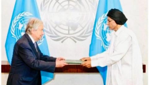 سفير موريتانيا لدى الأمم المتحدة يسلم أوراق الاعتماد للأمين العام للمنظمة