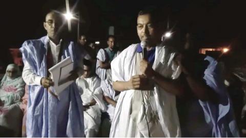 رئيس المبادرة السيد يسلمو ولد برار خلال خطابه