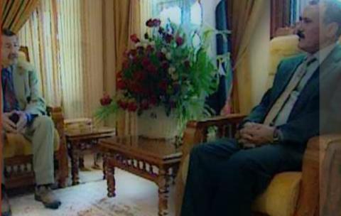 الرئيس الراحل علي عبد الله صالح والروائي الألماني غونتر غراس