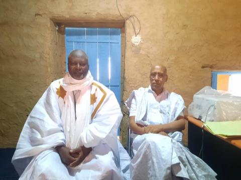 المرشح لمنصب النائب الب ولد عبد الرحمن و خلفه الأستاذ محمد ولد بيگه