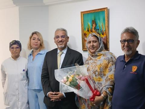 السفير الموريتاني في تونس يتفقد المرضى الموريتانيين بالمستشفيات والمصحات التونسية