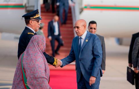 غزواني يعود إلى نواكشوط من السيراليون