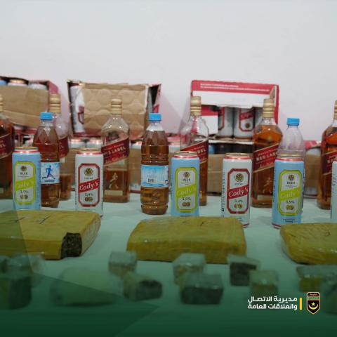 الشرطة توقف شبكة لتهريب وترويج المخدرات والخمور