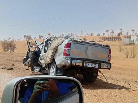 وفاة شخصين وإصابة آخرين في حادث سير قرب أغشوركيت