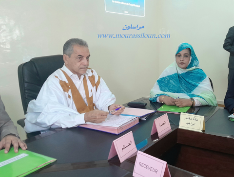 العمدة ولد بلالي، خلال الجلسة اليوم / تصوير مراسلون