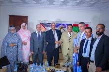 سفير دولة فلسطين يقوم بزيارة لحزب الإصلاح